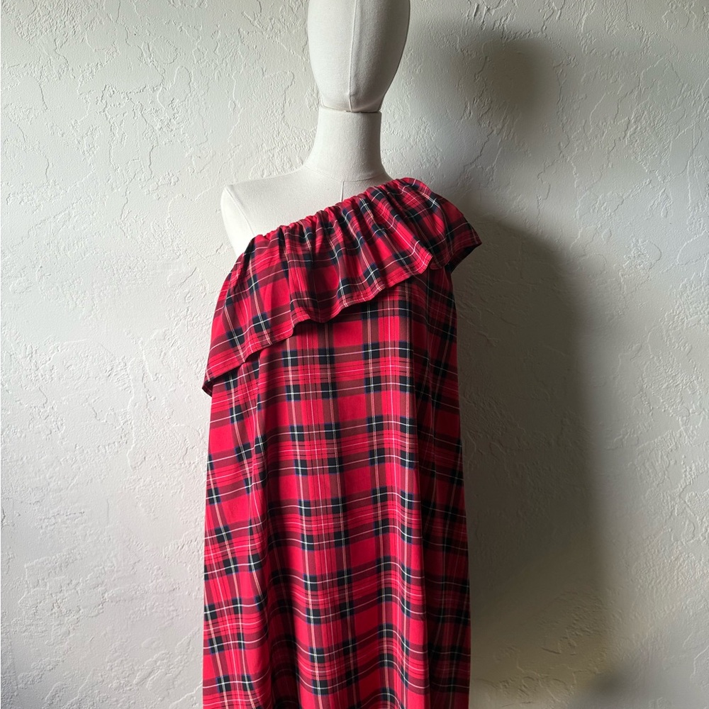 Sugarlips Red and Black Plaid Dress
